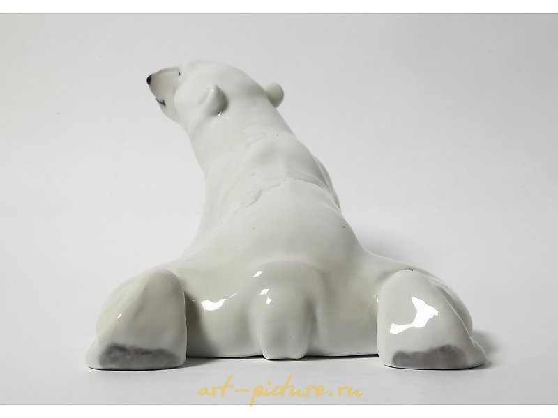 The figurine "White Bear," Royal Copenhagen, 1907-1923, Model - 1250