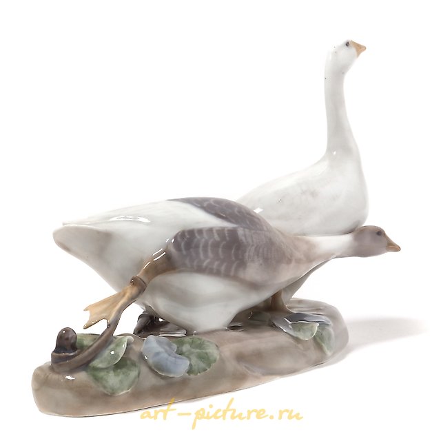 Geese. Denmark, Copenhagen, Royal Copenhagen, 1898-1923.