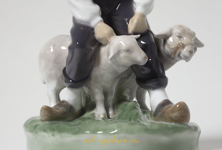 农夫和羊。丹麦，哥本哈根，皇家哥本哈根