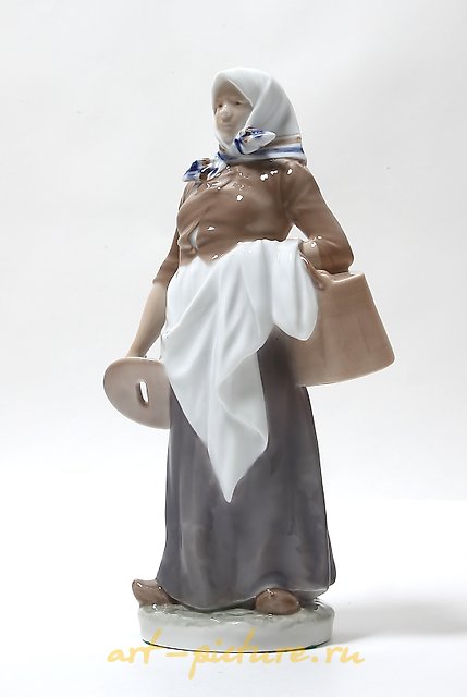 Dairy worker. Denmark, Copenhagen, Royal Copenhagen.