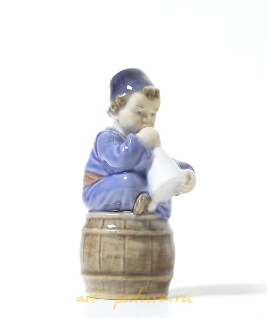 The Boy with the Horn. Denmark, Copenhagen, Royal Copenhagen.