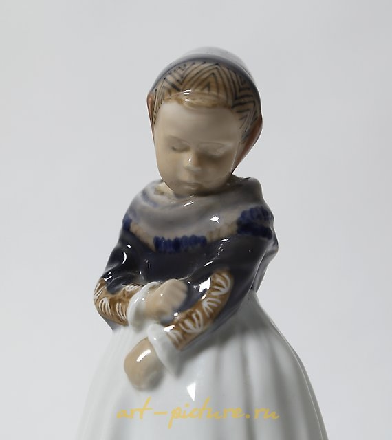 "Amager girl. Denmark, Copenhagen, Royal Copenhagen."