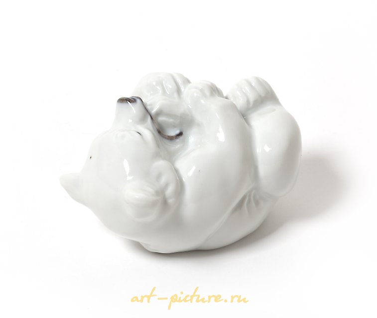 White polar bear cub. Denmark, Copenhagen, Royal Copenhagen.