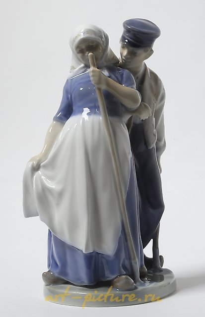 "Porcelain figurine Harvesters Royal Copenhagen"