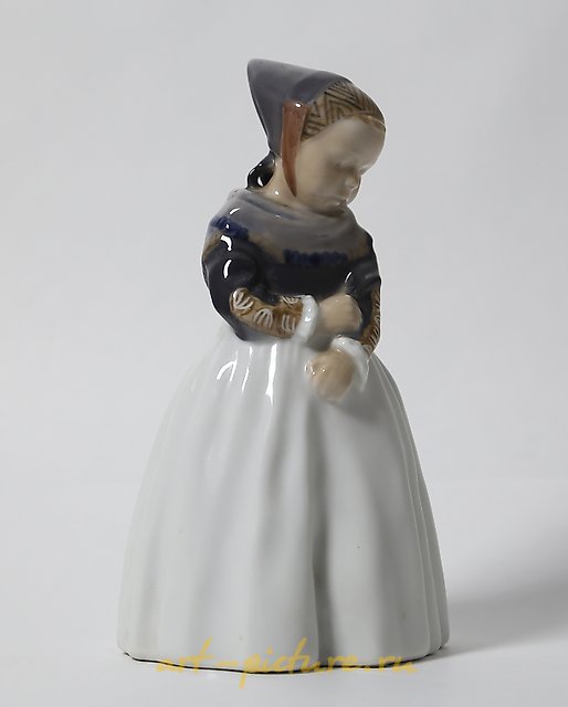 "Amager girl. Denmark, Copenhagen, Royal Copenhagen."