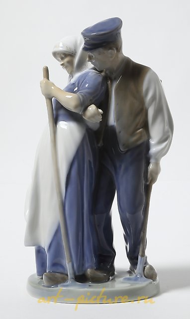 "Porcelain figurine Harvesters Royal Copenhagen"