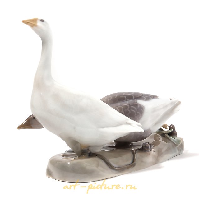 Geese. Denmark, Copenhagen, Royal Copenhagen, 1898-1923.