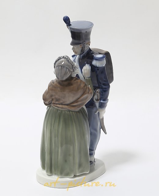 "Soldier and Witch. Denmark, Copenhagen, Royal Copenhagen."