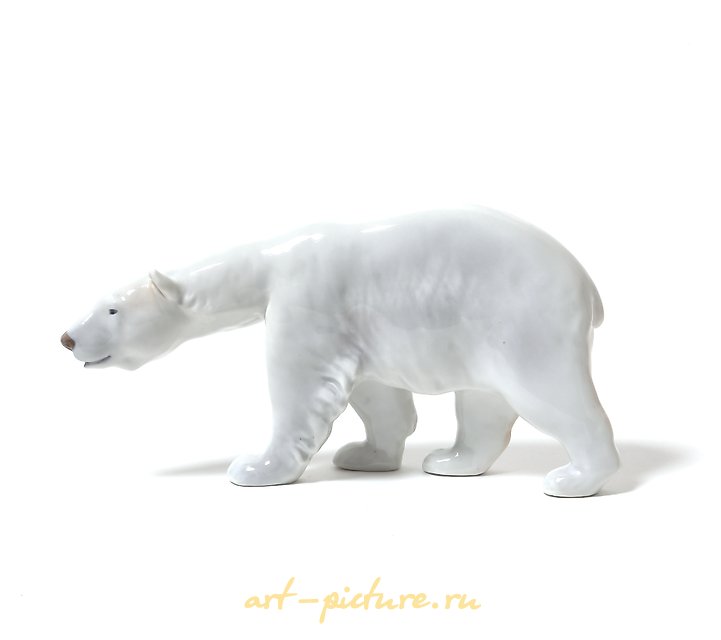 The text translates to "White polar bear" in English.