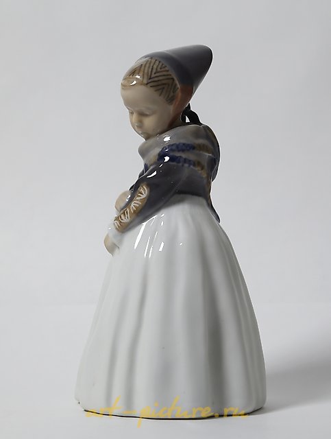 "Amager girl. Denmark, Copenhagen, Royal Copenhagen."