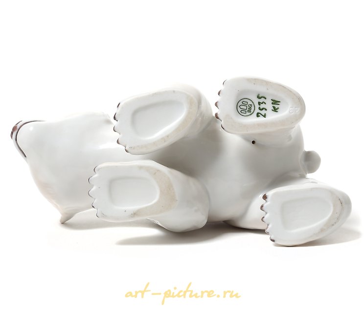 White polar bear cub. Denmark, Copenhagen, Bing & Grondahl