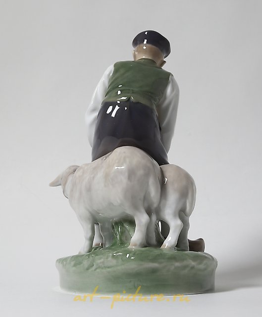 农夫和羊。丹麦，哥本哈根，皇家哥本哈根