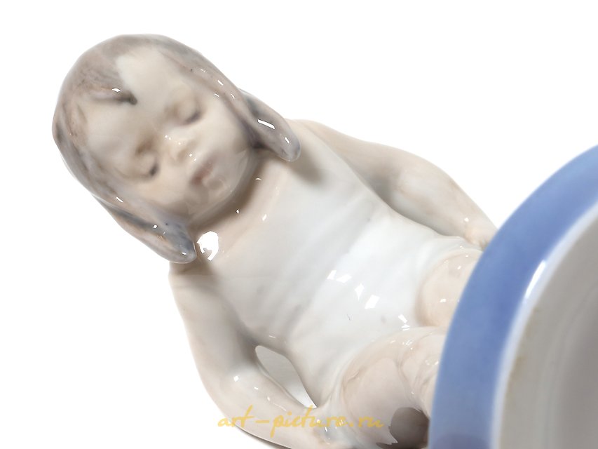 "Bathing girl. Denmark, Copenhagen, Royal Copenhagen."