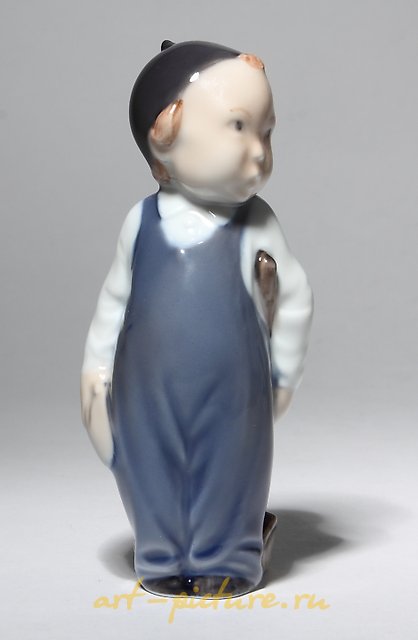 "Baby with a brush. Denmark, Copenhagen, Royal Copenhagen"