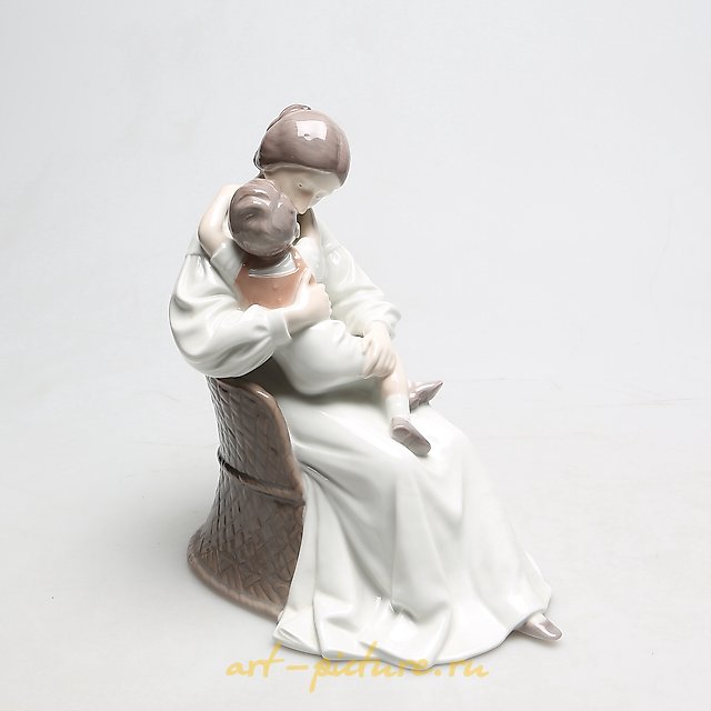 妈妈和孩子。丹麦，哥本哈根，Bing & Grondahl