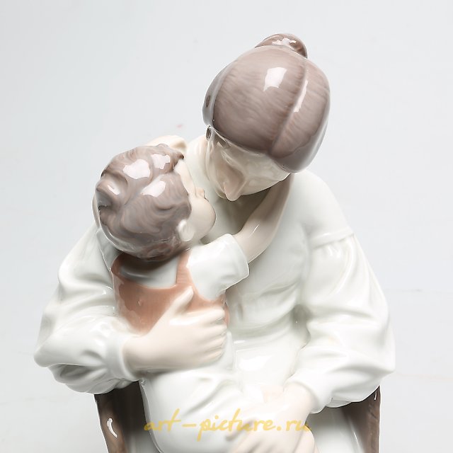 妈妈和孩子。丹麦，哥本哈根，Bing & Grondahl