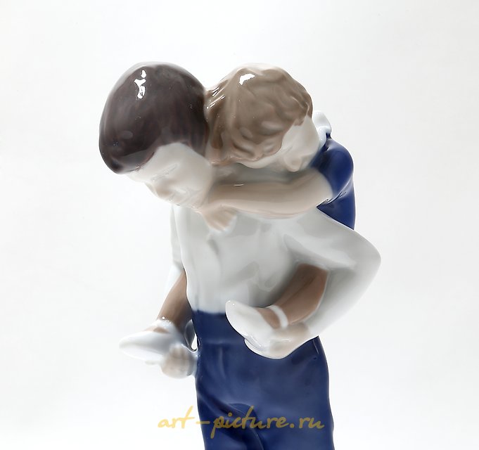 The translation of the text is: "Rider. Denmark, Copenhagen, Bing & Grondahl."