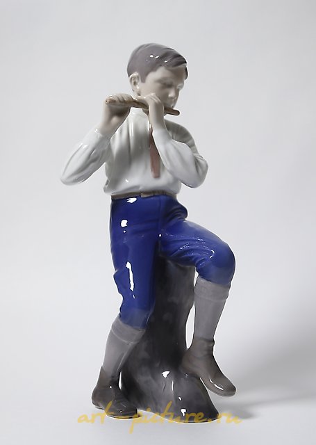 Flutist. Denmark, Copenhagen, Bing & Grondahl