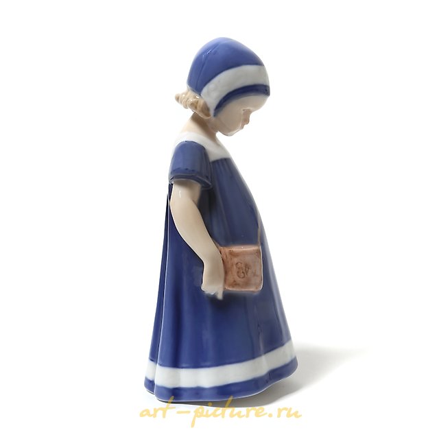 Elsa. A sad girl. Denmark, Copenhagen, Bing & Grondahl.