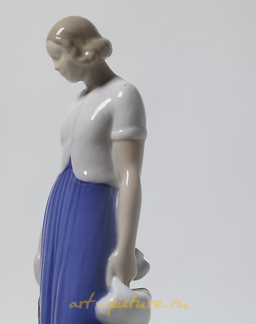 The Girl with the Geese. Denmark, Copenhagen, Bing & Grondahl