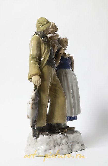 渔夫的家庭。丹麦，哥本哈根，Bing & Grondahl。