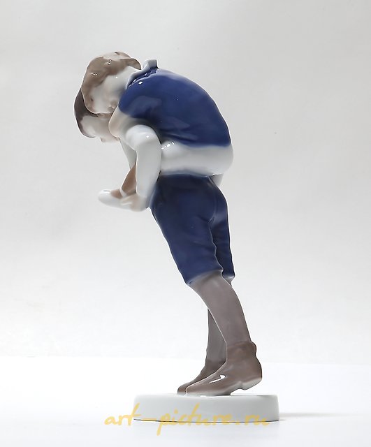 The translation of the text is: "Rider. Denmark, Copenhagen, Bing & Grondahl."