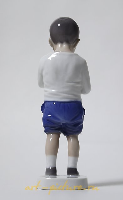 Peter. A boy with fruits in his hands. Denmark, Copenhagen, Bing & Grondahl.