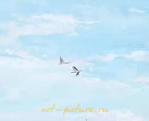 Рус. 布面油画。70 x 30 厘米。