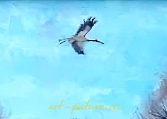 春天来了。油画，画布。41 x 57 厘米。