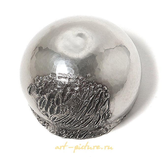 Designer silver cup - roly-poly. Sweden, 1985. Designer Karlheinz Sauer.