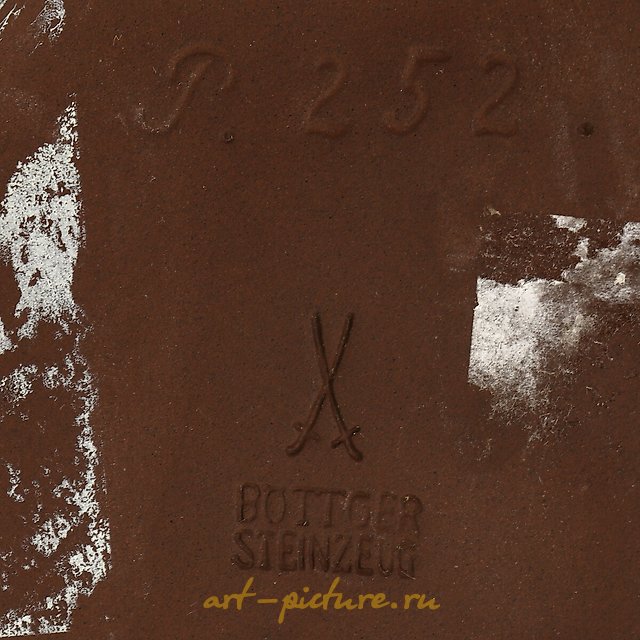 陶瓷雕像“熊的夫妻”。德国，梅森。高度-19.5厘米。