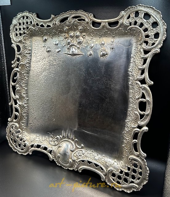 爱德华·弗里德曼 维也纳铸银托盘