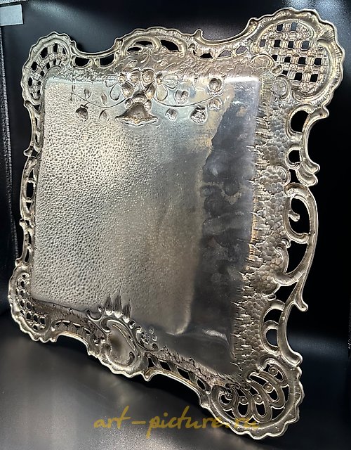 爱德华·弗里德曼 维也纳铸银托盘