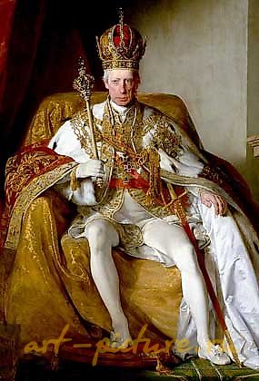 皇帝弗朗茨一世的肖像花瓶