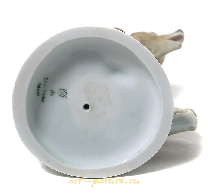 陶瓷雕像 坐着的熊，德国，卡尔·恩斯