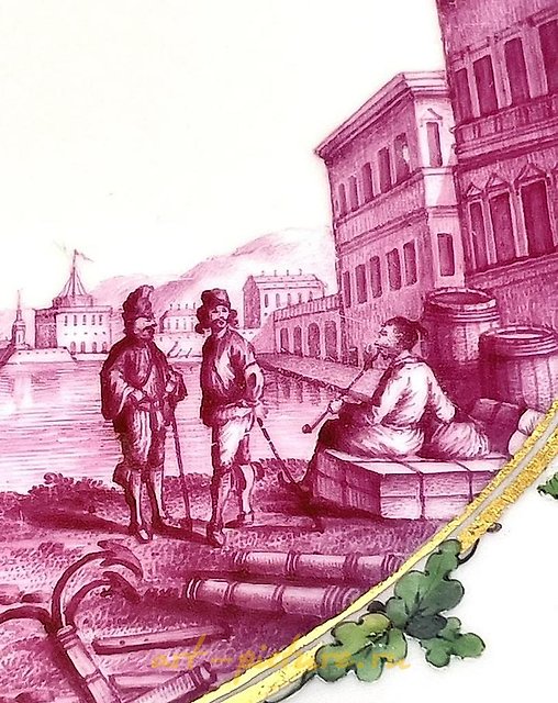 "Oval tray KPM Gotzkowsky"