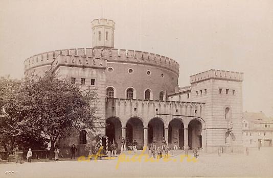 Тарелка KPM с архитектурным пейзажем Гёрлиц Кайзертруц Görlitz Kaisertrutz 1856