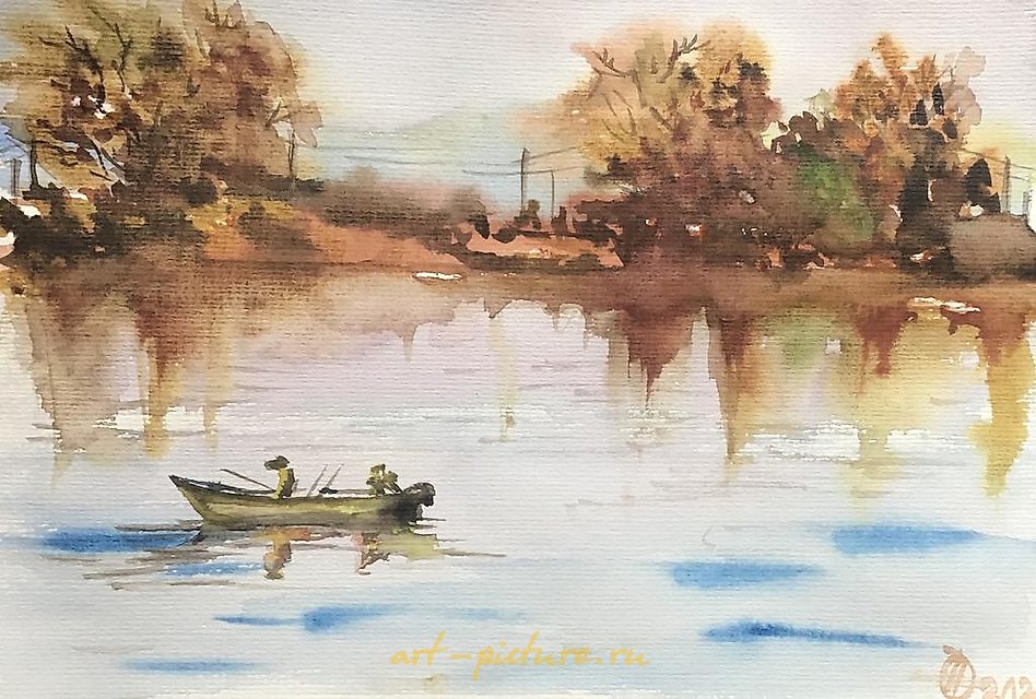 The translation of "Осенняя рыбалка" into English is "Autumn Fishing."