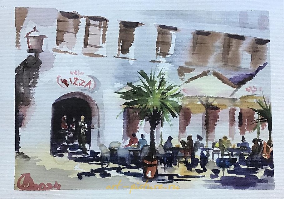 The translation of "Кафе" into English is "Cafe."