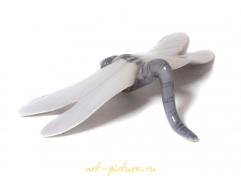 Porcelain figure "Dragonfly". Royal Copenhagen, before 1910.