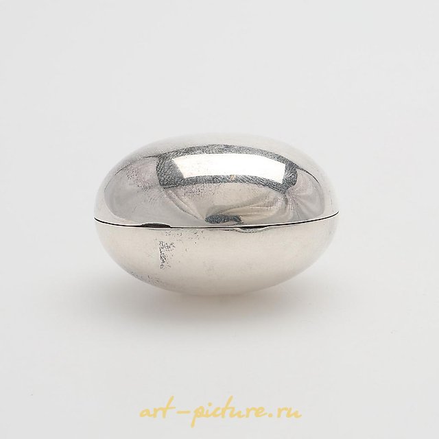 "Silver pillbox, W.A. Bolin"