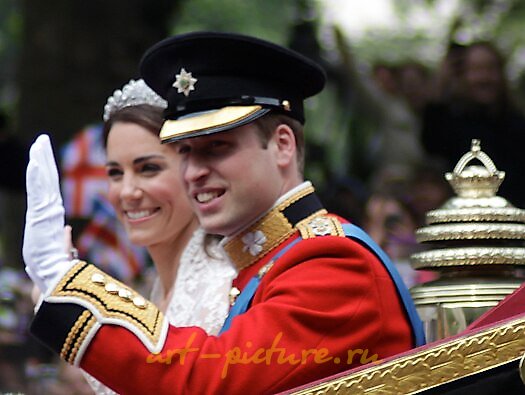 The engagement of Prince William and Catherine Middleton 2010. Gold 5-pound sterling proof coin.