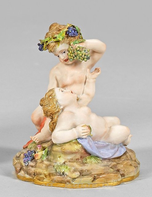 Children's group with grapevines