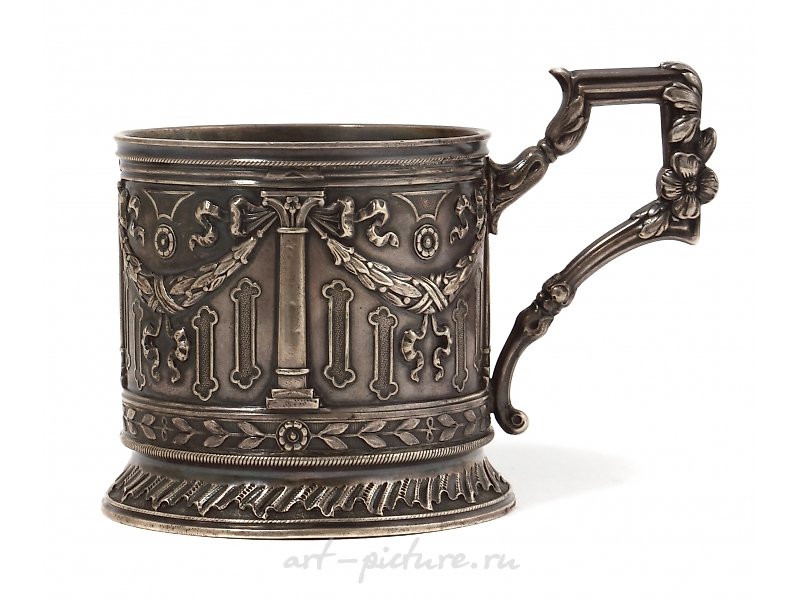 Silver cup holder by Klingert Gustav Gustavovich, Russia, 1899-1908.