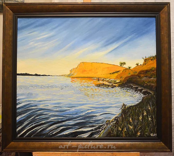 The translation of "Речной пейзаж" into English is "River landscape."