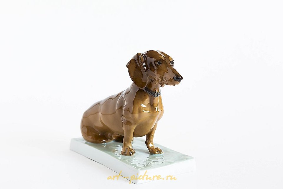 The translation of "Фарфоровая такса Германия" into English is "Porcelain dachshund Germany."