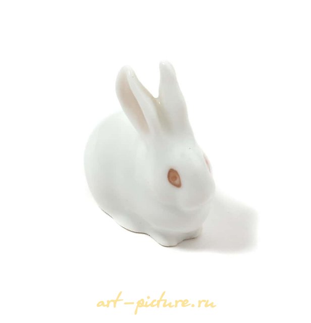 Porcelain figure "Rabbit." Royal Copenhagen, 1898-1923.