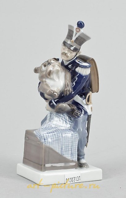 士兵和狗。丹麦，哥本哈根，皇家哥本哈根