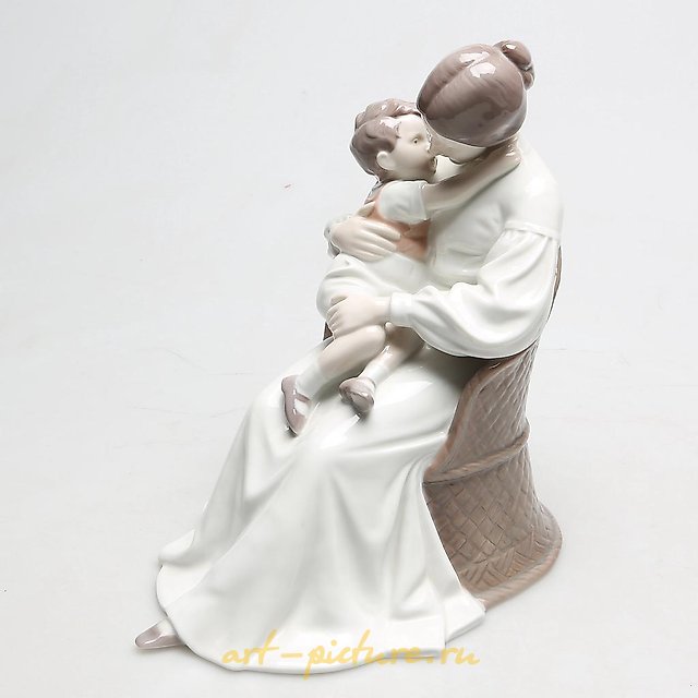 妈妈和孩子。丹麦，哥本哈根，Bing & Grondahl