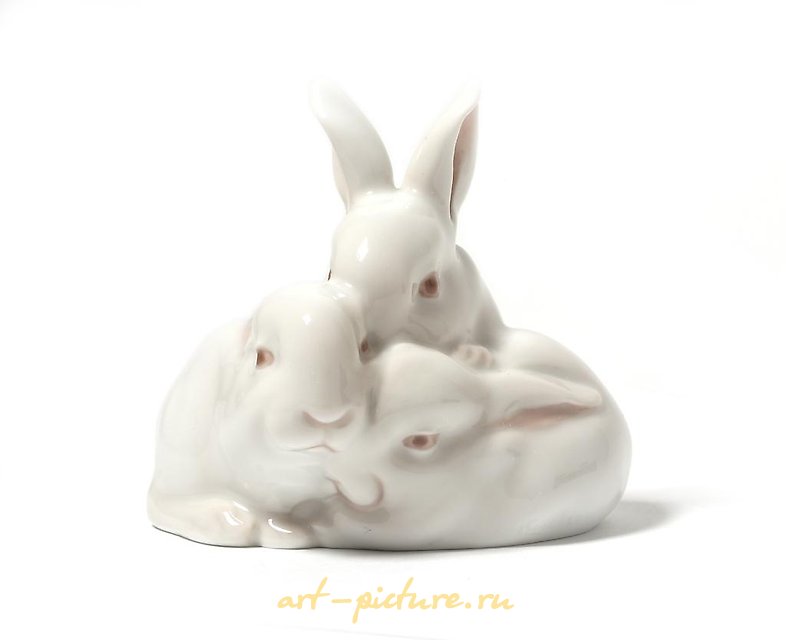 Rabbits. Denmark, Copenhagen, Royal Copenhagen, 1923-1928.